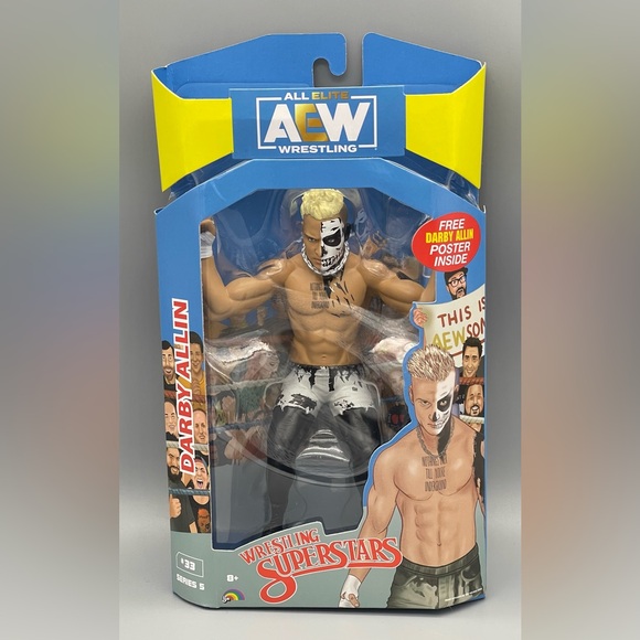 AEW Darby Allin Wrestling Superstars Series 5 33 Jazwares Action Figure LJN JW - Picture 1 of 3